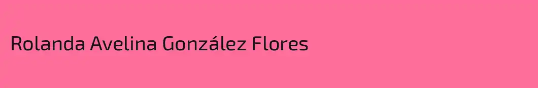Rolanda Avelina González Flores